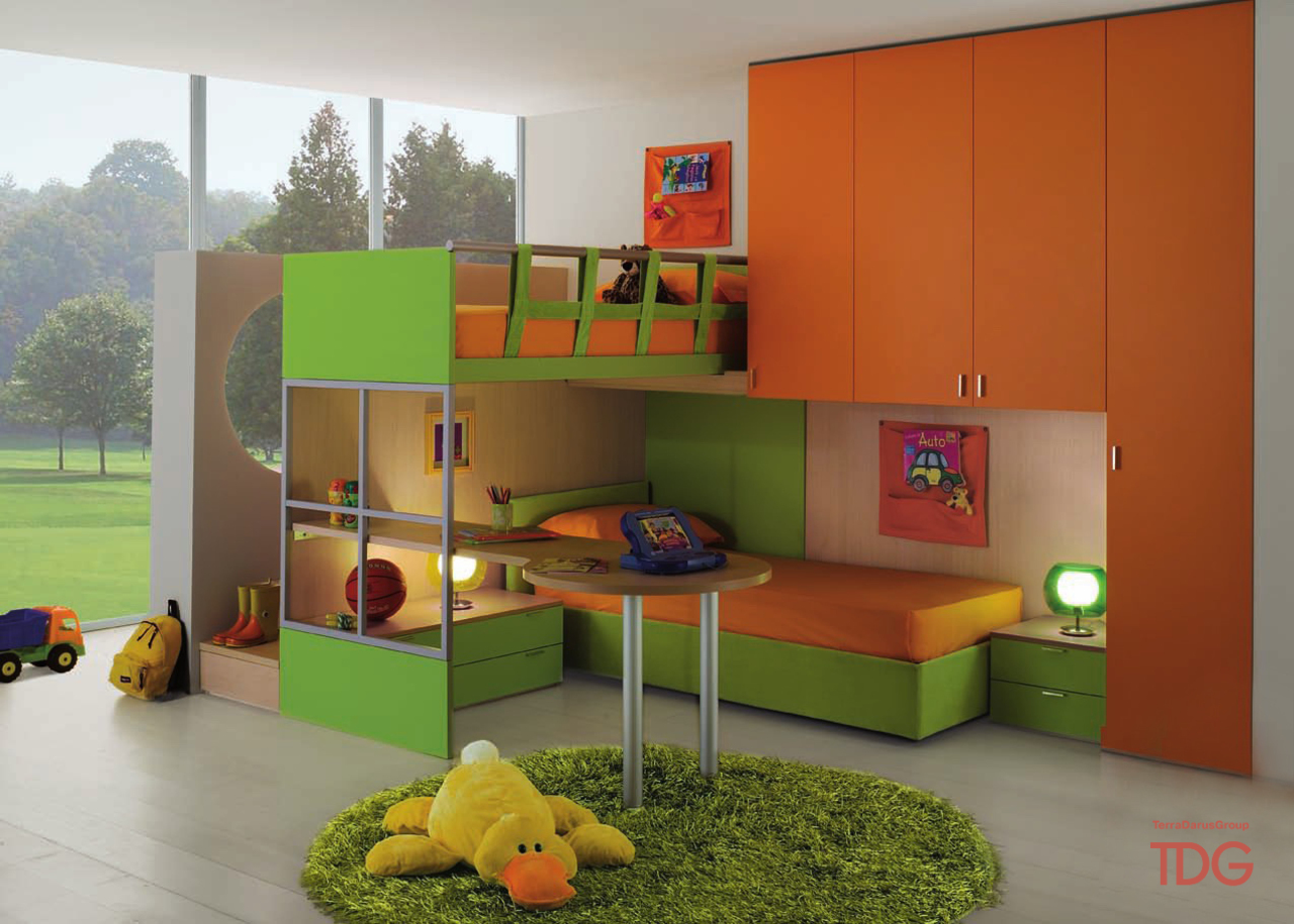 Мебель для детской комнаты для двоих