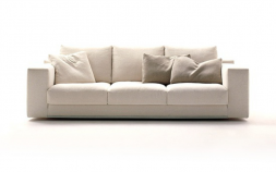 Трёхместный диван со скрытым каркасом