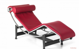 Шезлонг LC Chaise-Longue Red