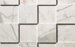 Statuario Select Mosaico 3D Рельефная, для стен ADP6