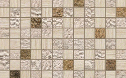 Travertino Almond Mosaico Gold ASP9